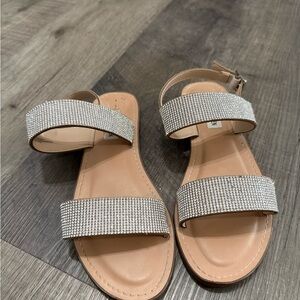 Steve Madden Elegant Rhinestone Embellished Sandals
